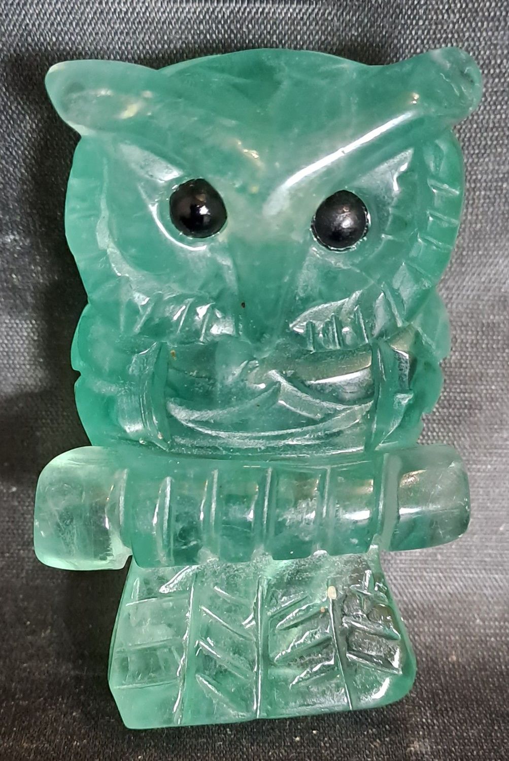 Kristall Eule: Fluorit 1