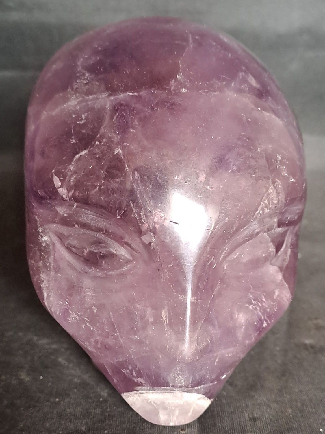 Kristallschädel: Elfe aus Amethyst