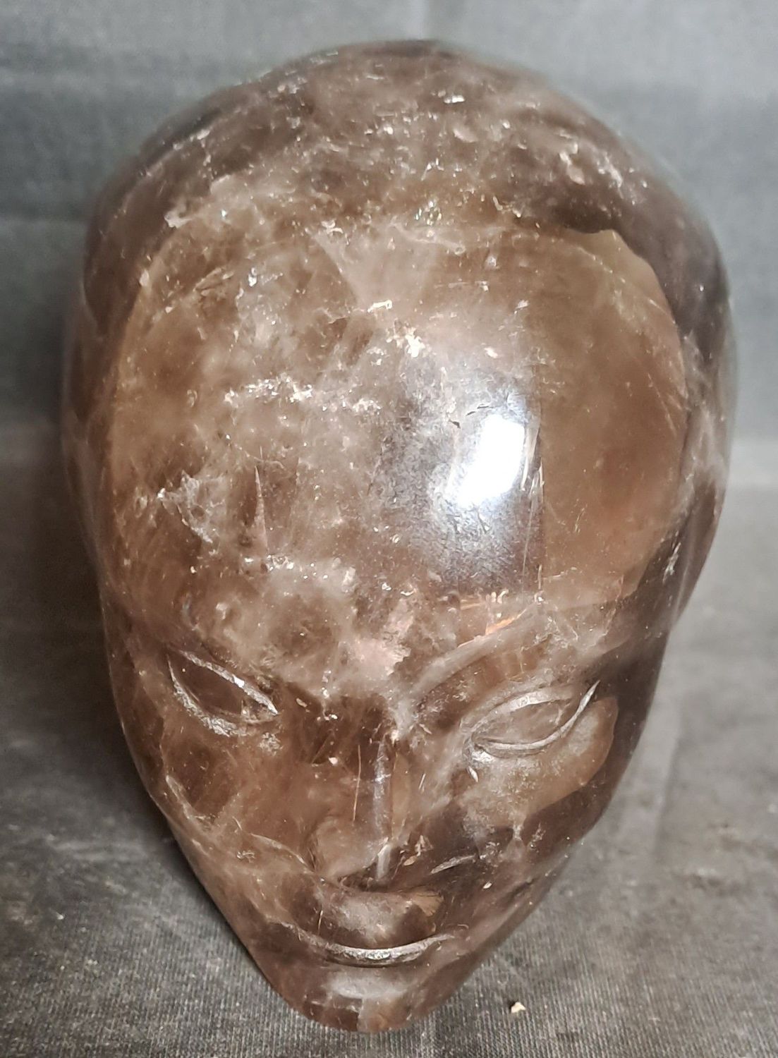 Kristallschädel: Elfe aus Rauchquarz 2