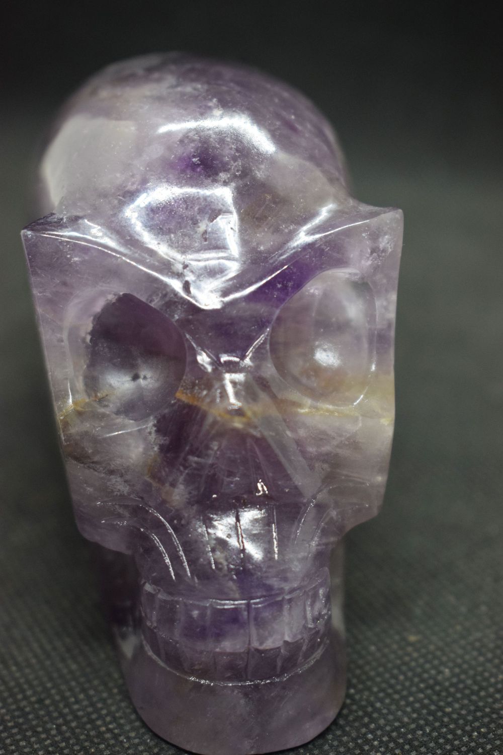 Kristallschädel: Langschädel aus Amethyst 3