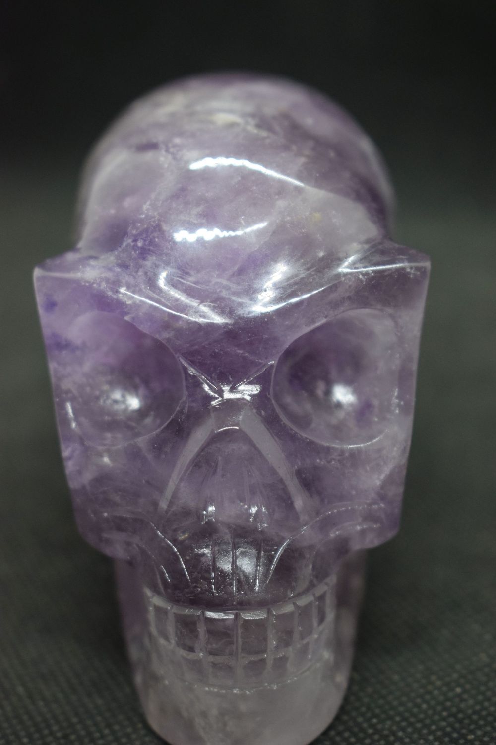 Kristallschädel: Langschädel aus Amethyst 4