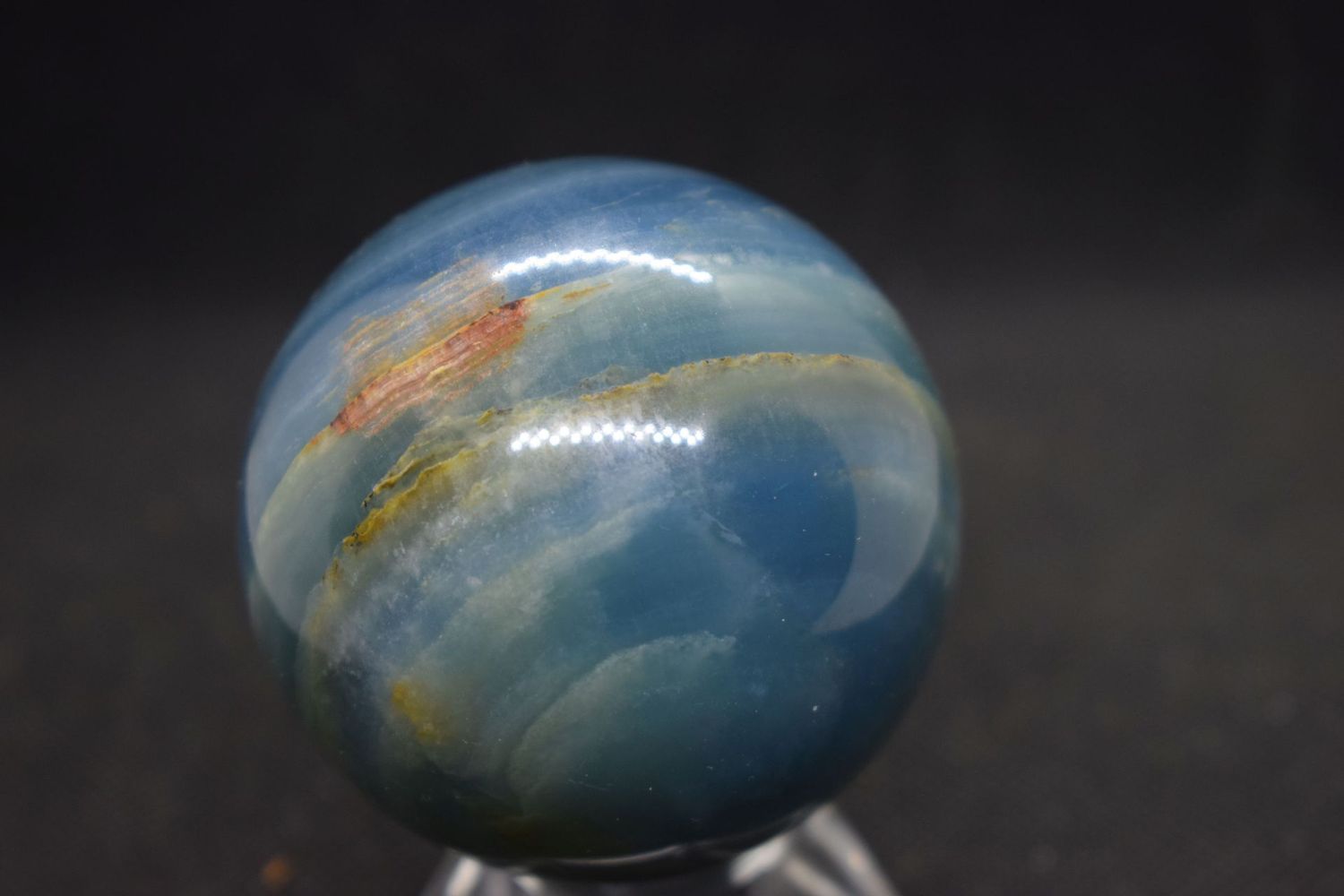 Kristallkugel: Onyx Marmor 1 Kristallkugel: Onyx Marmor 1