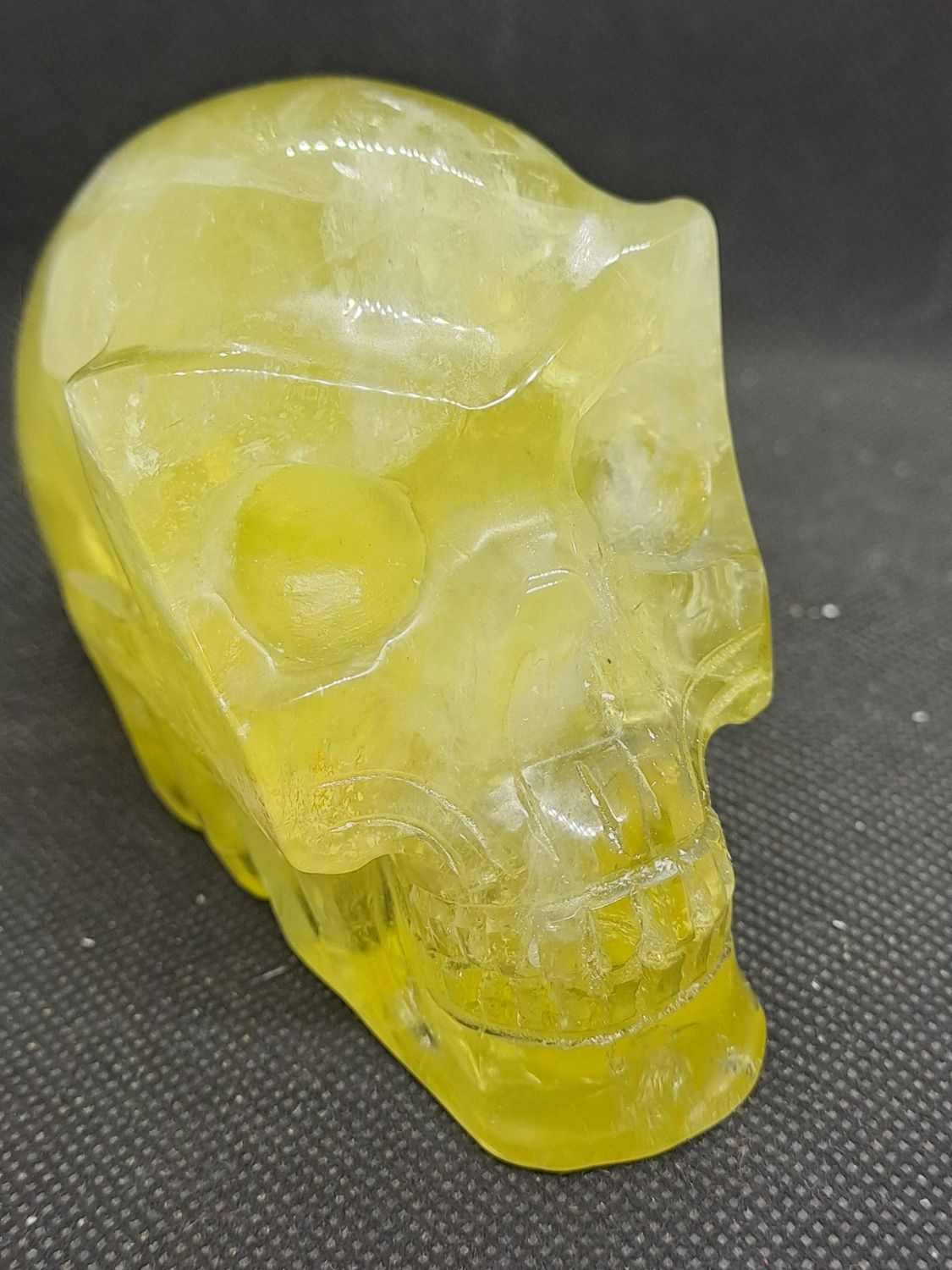 Kristallschädel: Langschädel aus Lemon Citrin 1 Kristallschädel: Langschädel aus Lemon Citrin 1