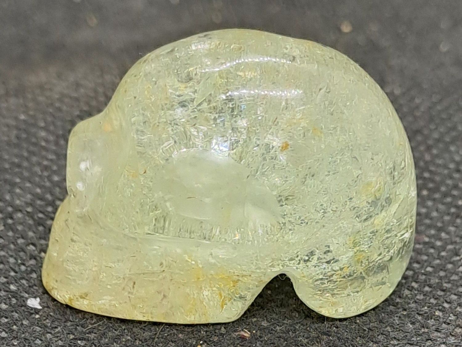 Pocket Kristallschädel: Goldtopas Pocket Kristallschädel: Goldtopas