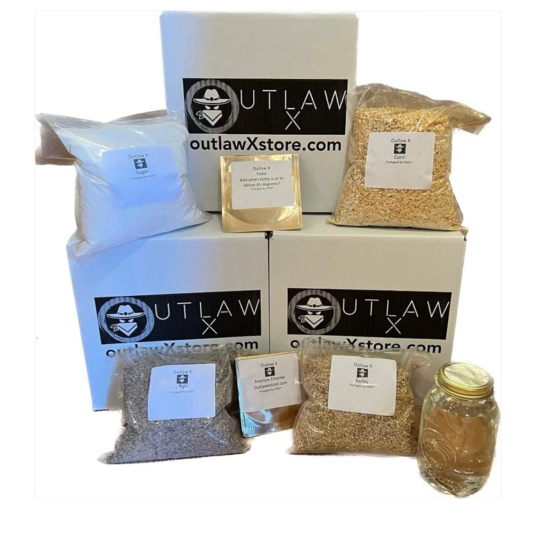 Outlaw X BIG MASH Whiskey, Bourbon, Moonshine Grain Kit