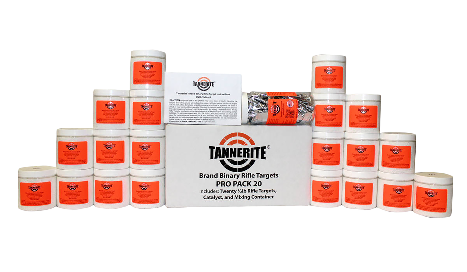 Tannerite PP20 Pro Pak Impact Enhancement Explosion White Vapor Centerfire Rifle Firearm 0.50 lb 20 Targets Tannerite PP20 Pro Pak Impact Enhancement Explosion White Vapor Centerfire Rifle Firearm 0.50 lb 20 Targets