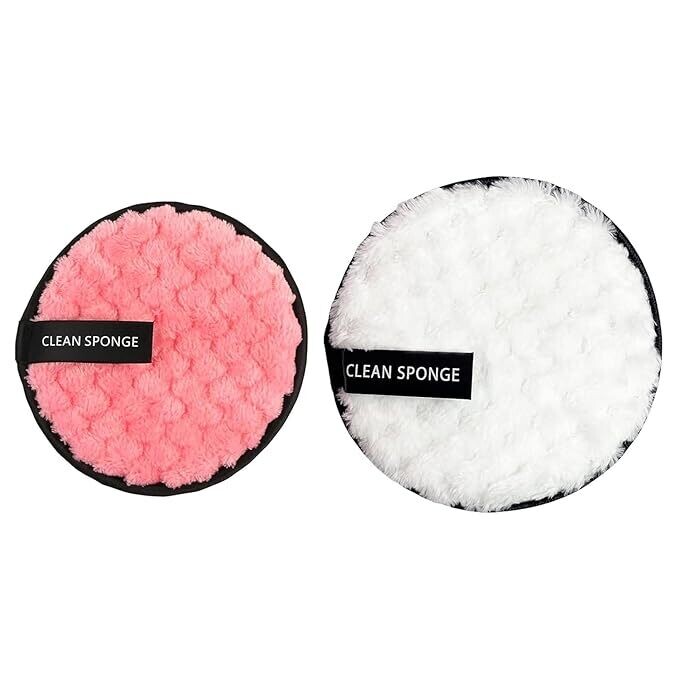 Re-Usable Multi-Purpose Makeup-Removing and Facial Cleansing Pads for Removing Makeup, Face-Pack, Facial- (Pack of 2)