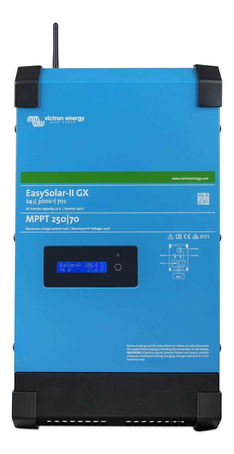 EasySolar-II GX, Модифи­ка­ция: 24Vdc 3kV·A MPPT 250Vdc/70A