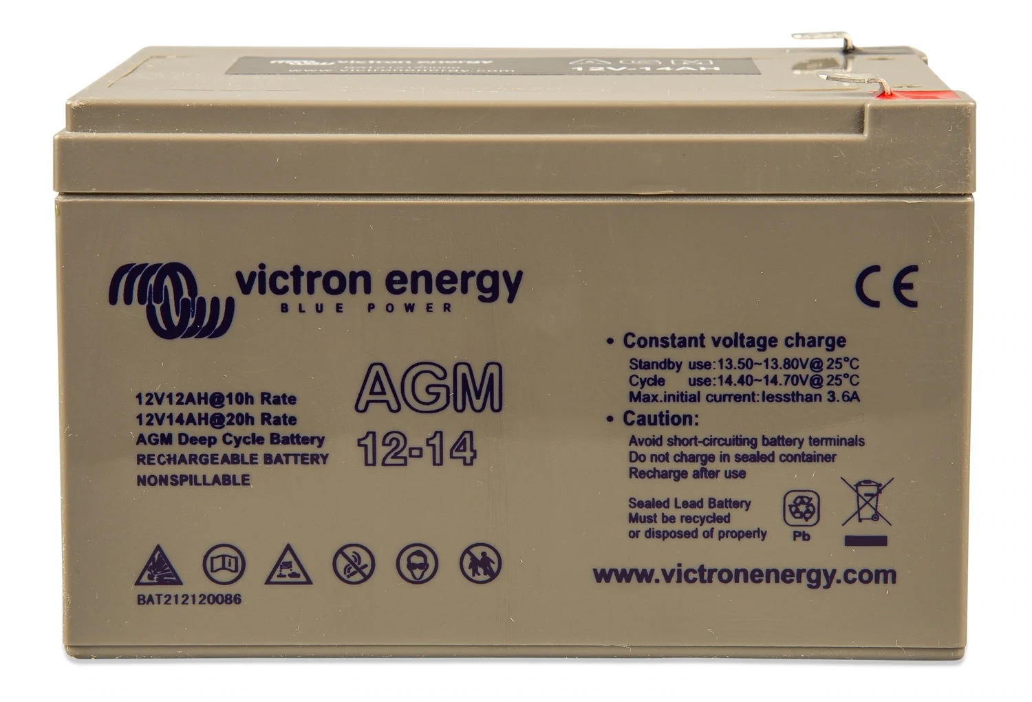 Gel and AGM Batteries, Модифи­ка­ция: 12V/14Ah AGM Deep Cycle Batt.