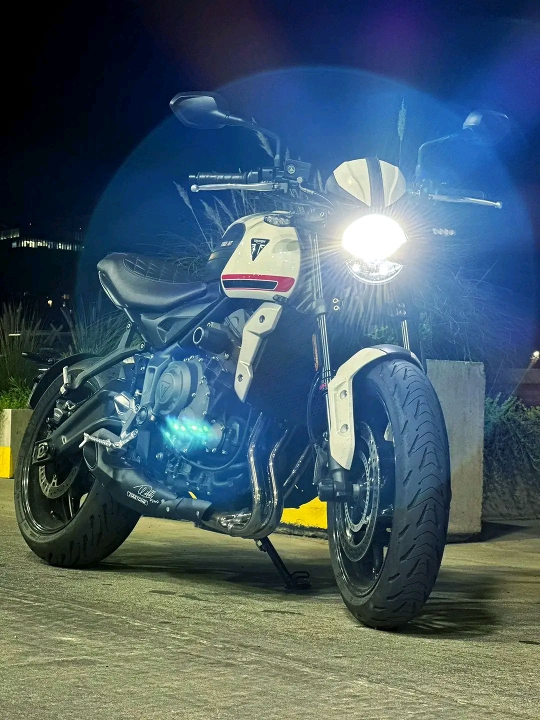 Triumph Trident 660 Exhaust (Dual O2 Sensor) – Firetong Full System (2021+) Deep Aggressive Sound