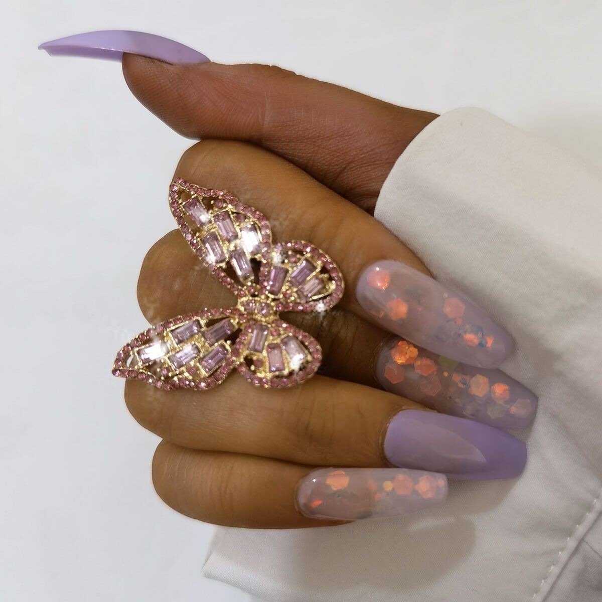 Butterfly blinks ring