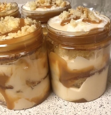 Caramel cake jar small