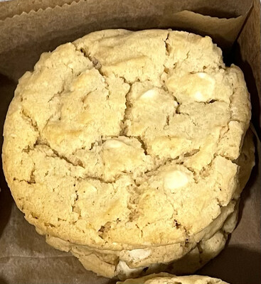 Key Lime White Chocolate Macadamia Nut Stuffed Cookie