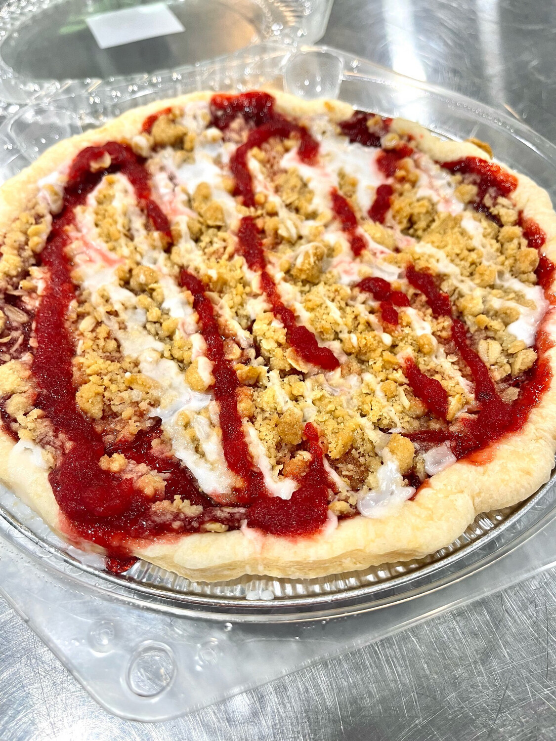 Strawberry Crumble Pie