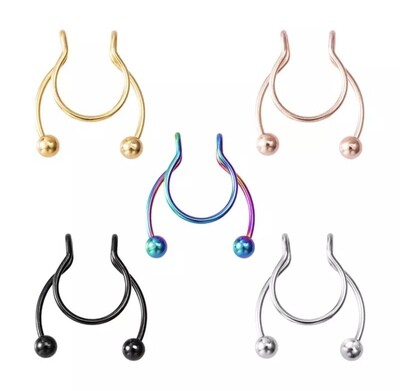 5 Piece Septum Rings Set