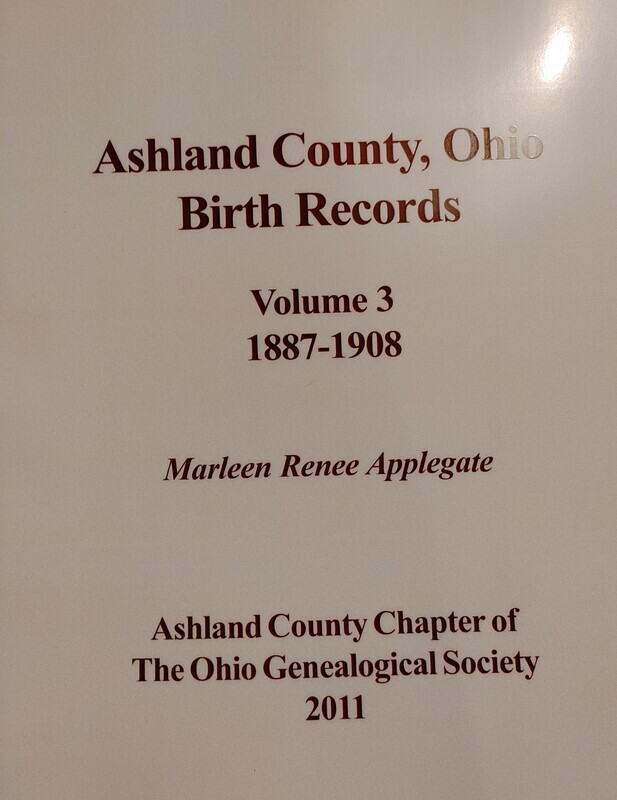 Ashland County Birth Records Vol. 3