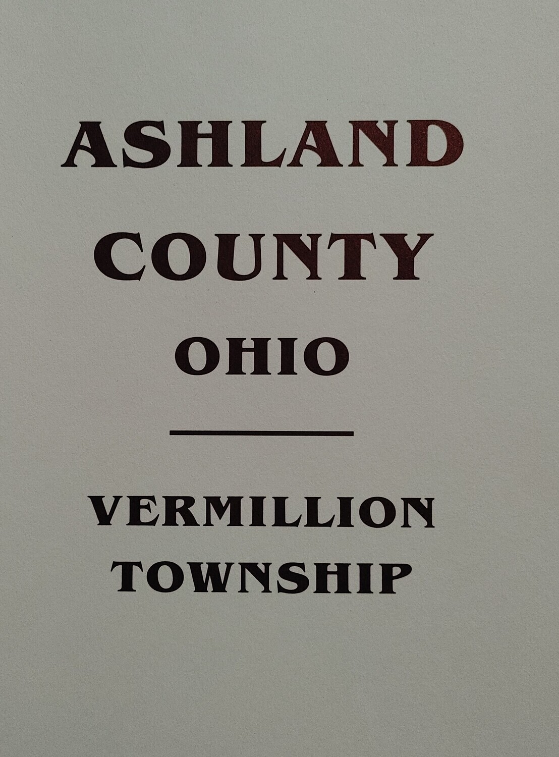 Research Aid #10-Vermillion Township