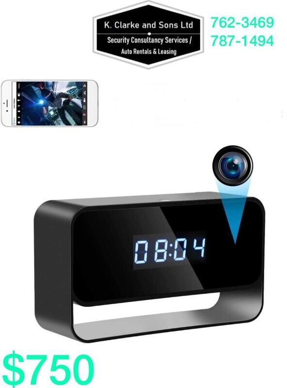 Alarm clock with built in wifi hidden camera
