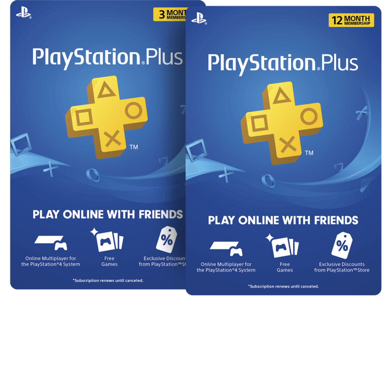 Playstation Plus gift cards (Digital Codes)
