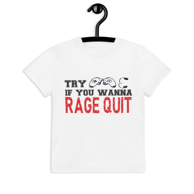 EXAMPLE MERCH-Shirts:  Streamer Series - Youth - Rage Quit