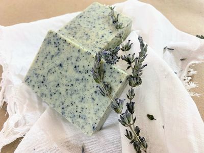 Confetti Soap - Tallow Soap With Goats Milk &amp; Charcoal