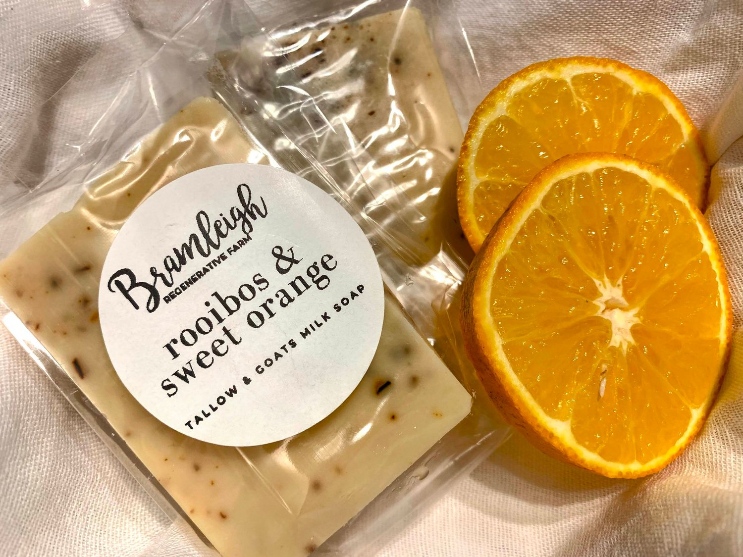Tallow &amp; Goats Milk Soap - Rooibos &amp; Sweet Orange