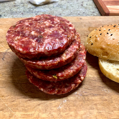 100% Beef Burger Patties (2 x 125g)