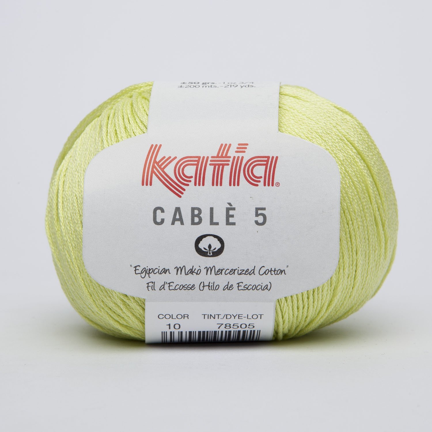 CABLE&#39; 5, COLORE: 10 - verde giallastro