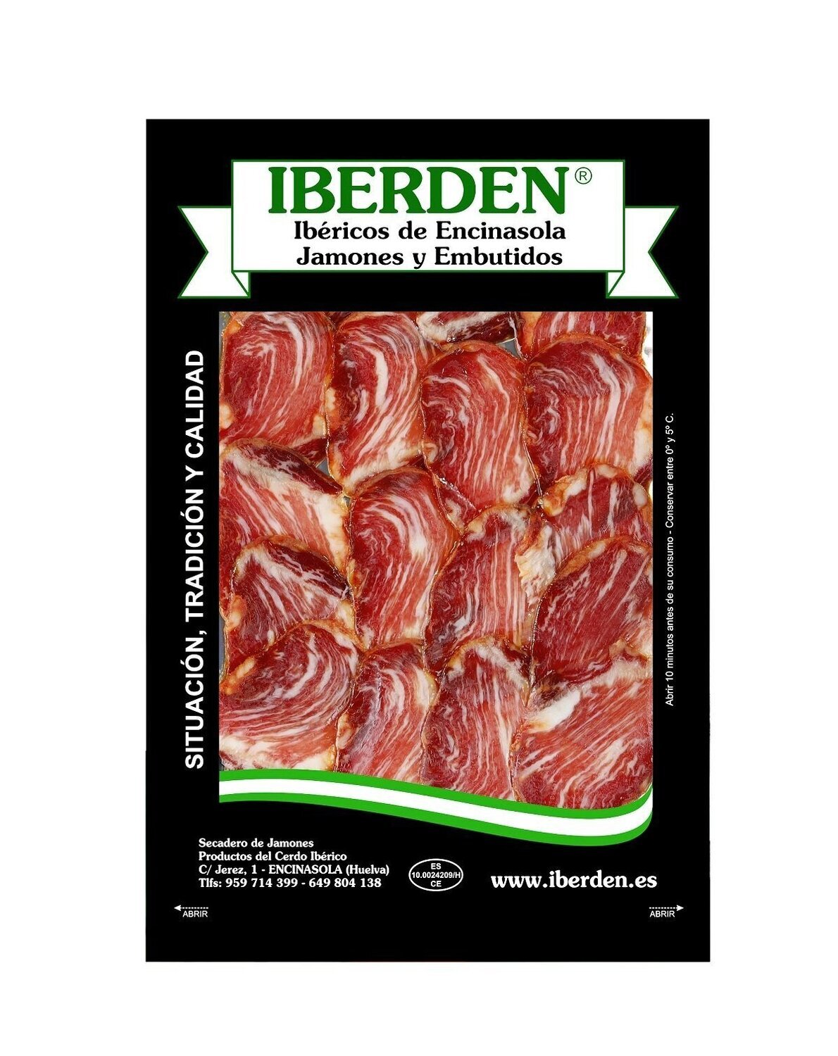 Loncheado Lomo Ibérico en sobre de 100 gramos