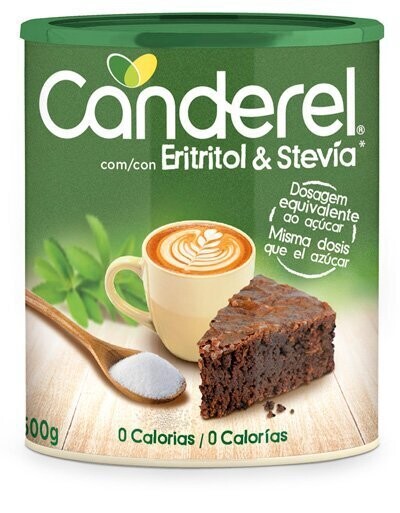 CANDEREL edulcorante de eritritol y stevia lata 500 g