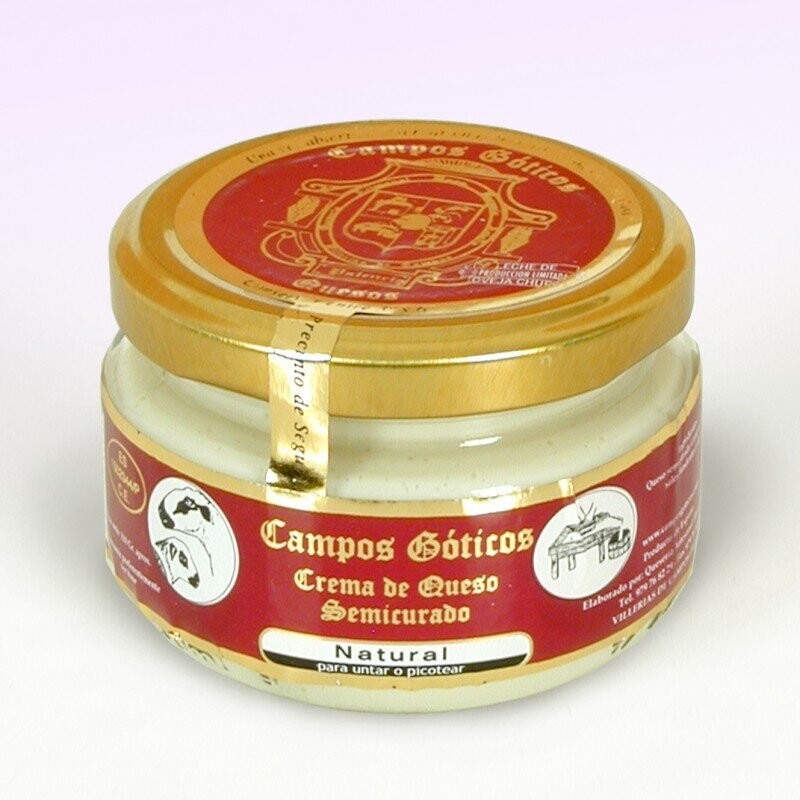 Crema de Queso Natural de Oveja Churra de Palencia en Tierra de Campos