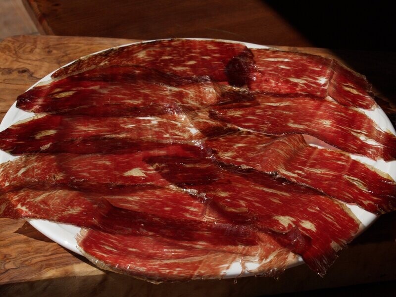 10 sobres de Lonchas Cecina de Villaramiel de Equino desde Palencia en Tierra de Campos