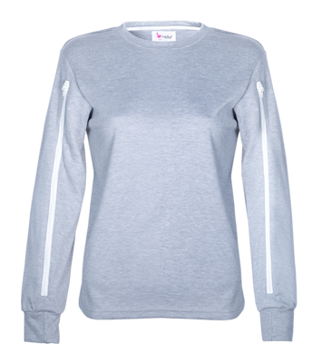 ComfyAccess® Women's Arm Infusion Shirt (Grey)