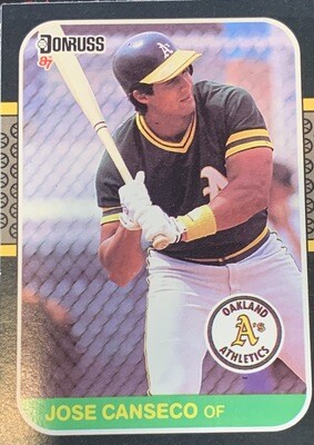 DonRuss 87 Jose Canseco