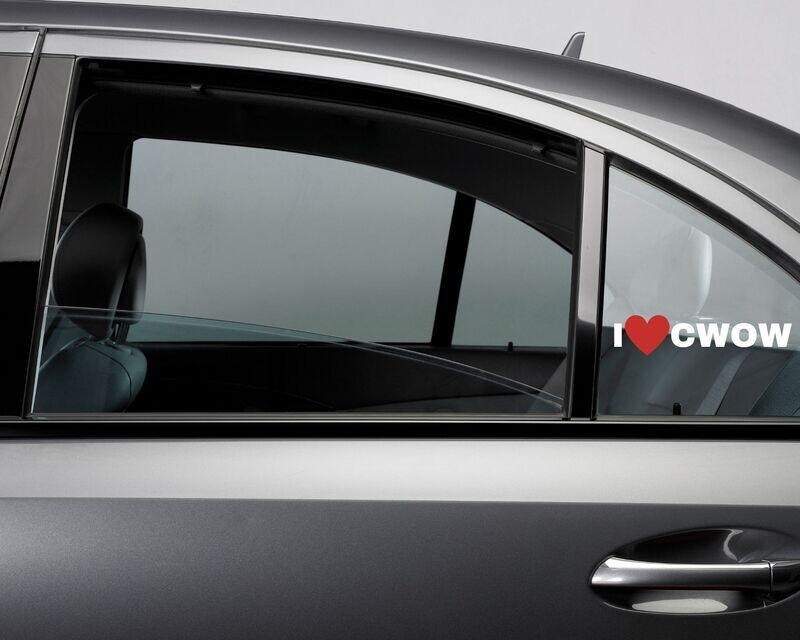 Window Decal: I Love CWOW