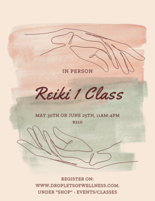 Reiki Level 1 Course - June 25th