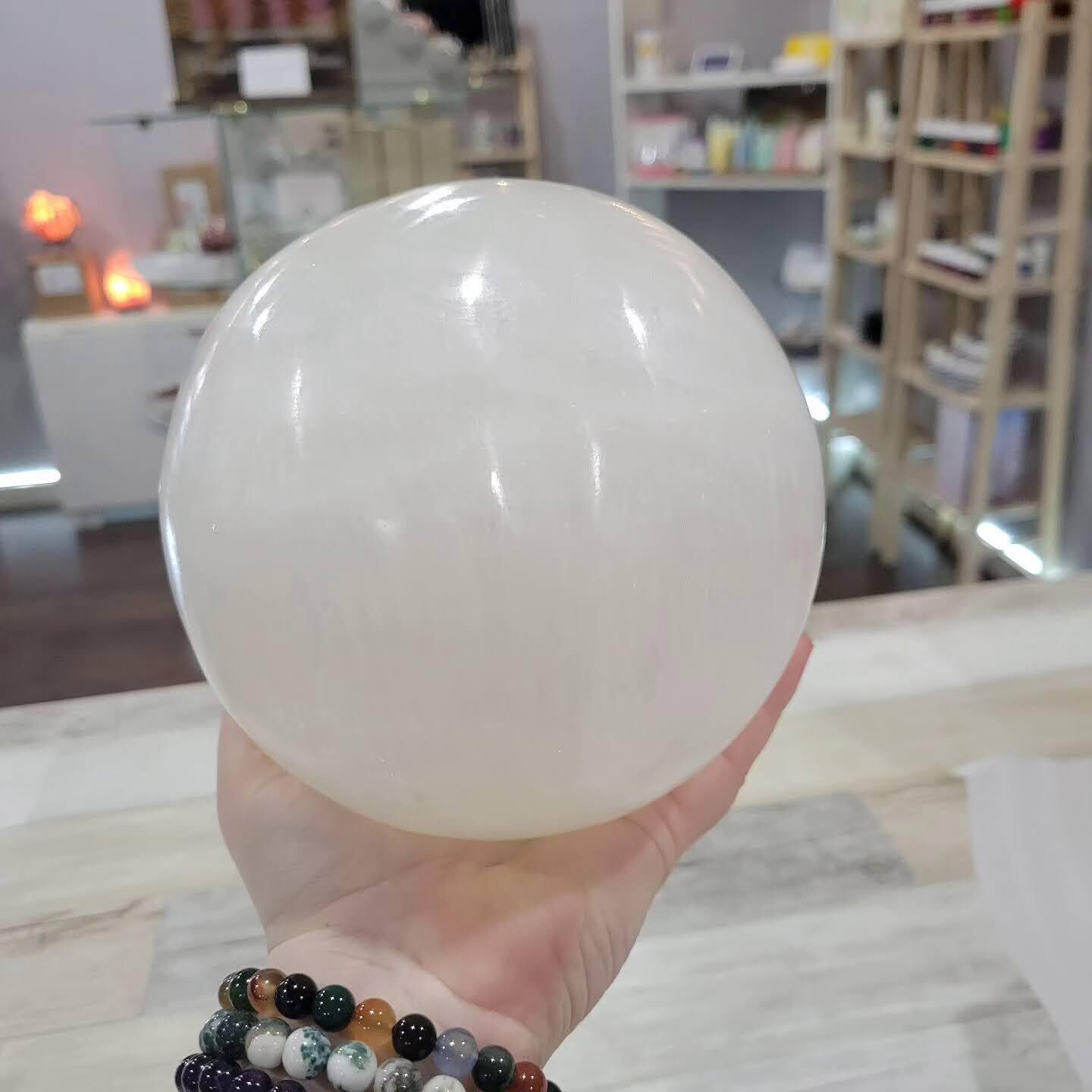 Large Selenite Sphere