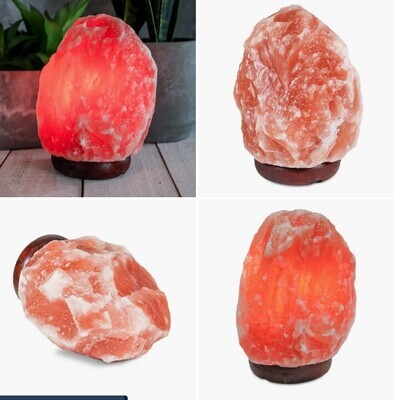 Natural DARK RED Himalayan Salt Lamp - 6-8 Lbs