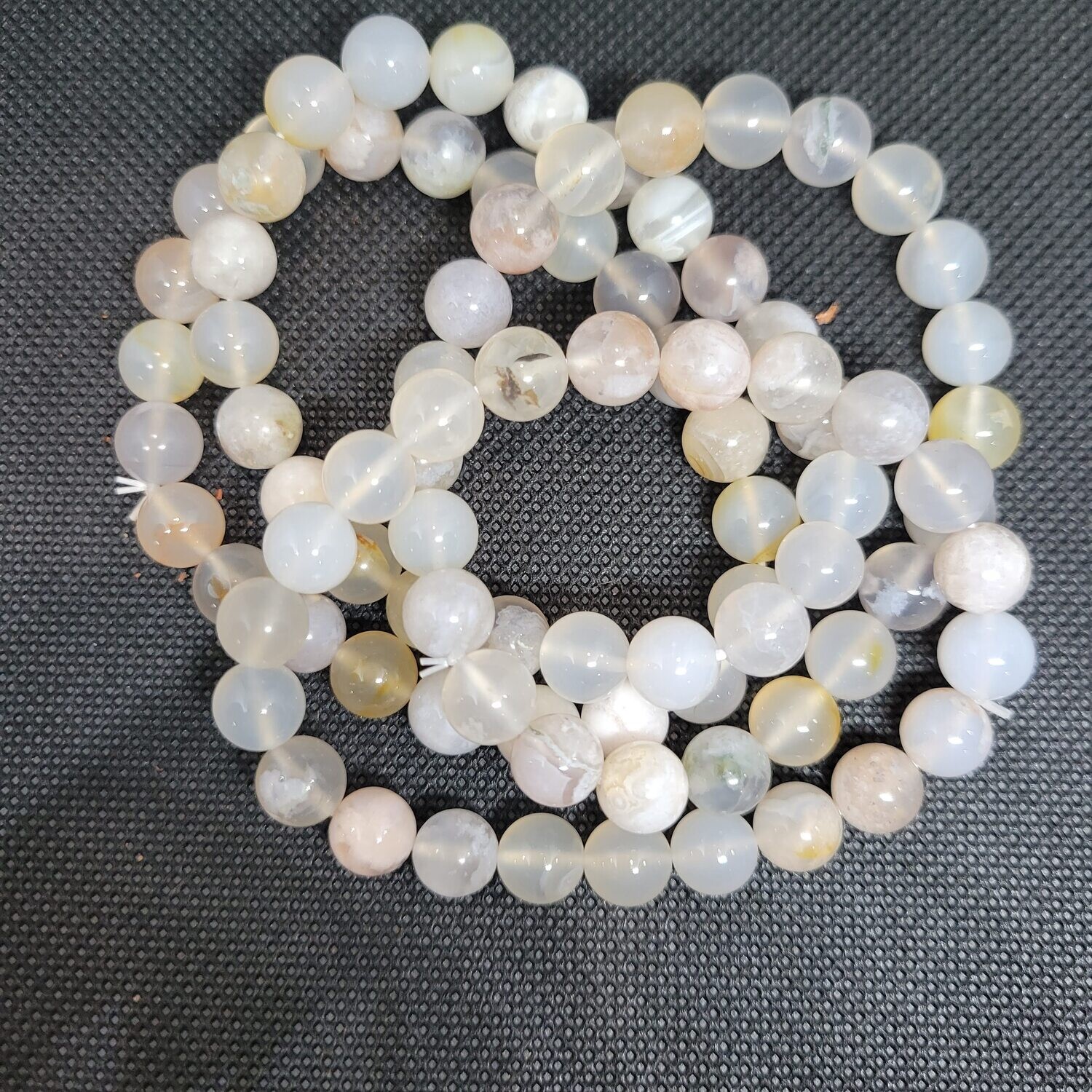 Flower Agate Stretch Bracelet