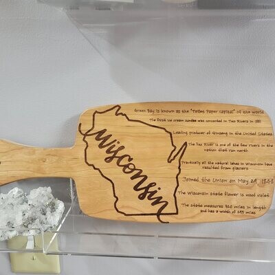 Wisconsin Cutting Board Serving Tray