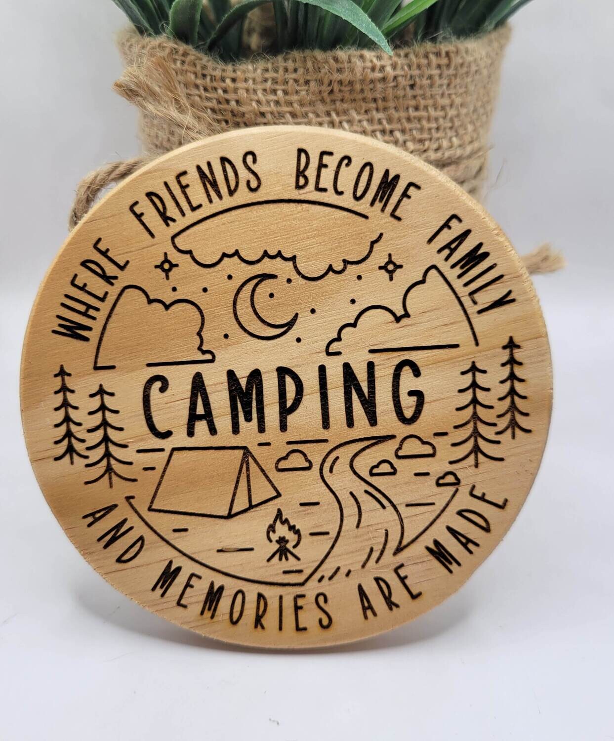 Camping Coasters, 6 pcs