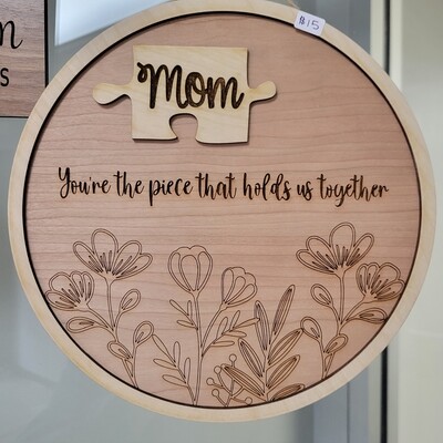 Mom Puzzle Sign