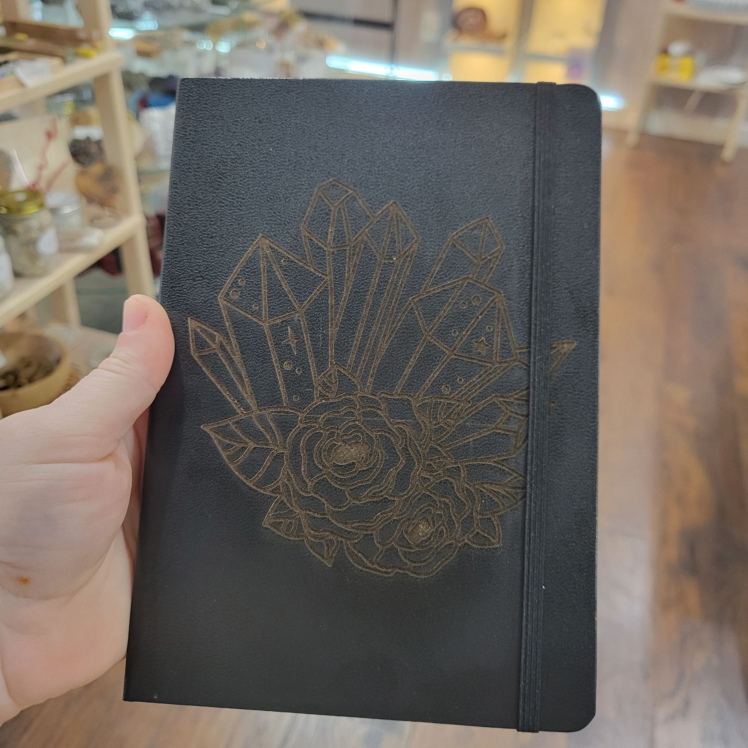 Etched Leather Hardcover Notebook