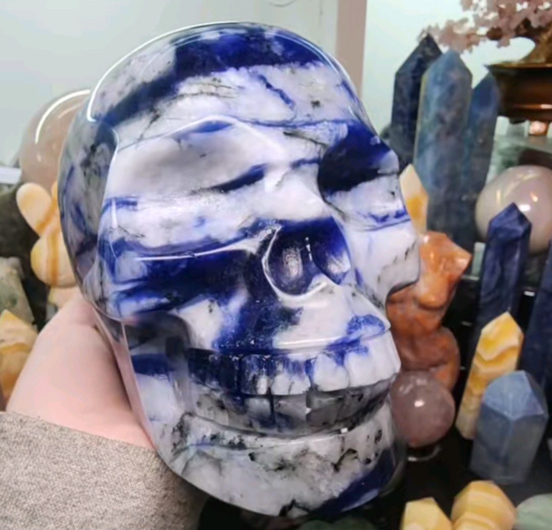 Sodalite Skull