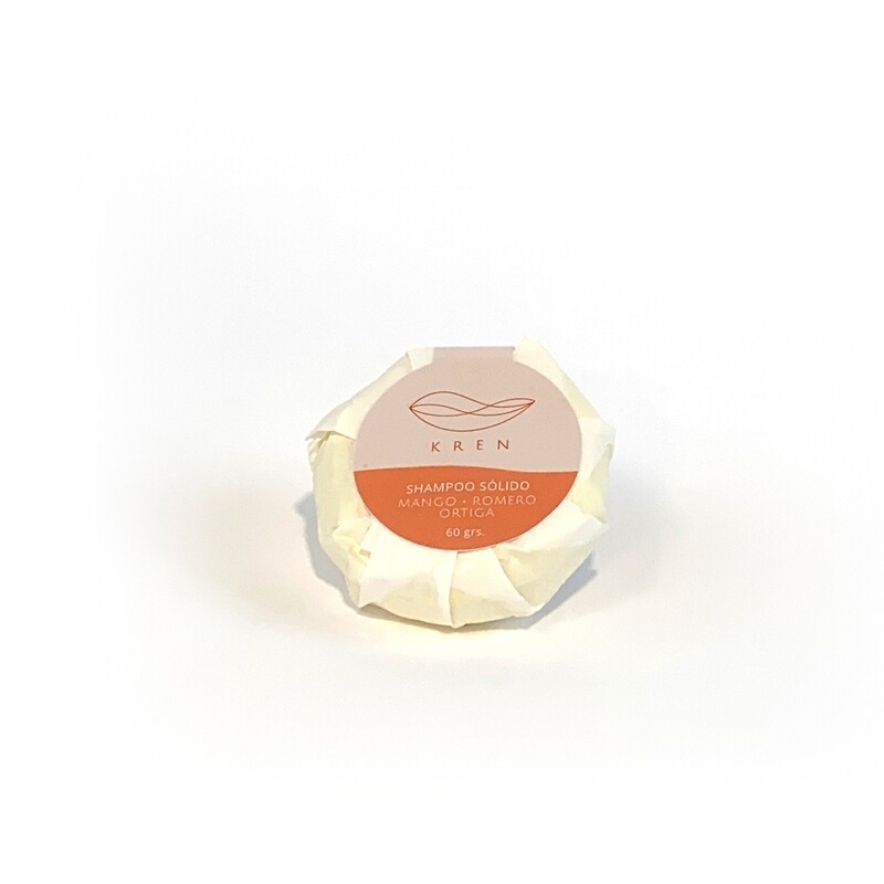 SHAMPOO SÓLIDO MANGO · ROMERO · ORTIGA 70 grs.
