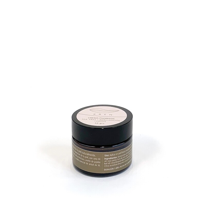 CREMA PSORIASIS TEA TREE · BERGAMOTA· LIMÓN 50 grs