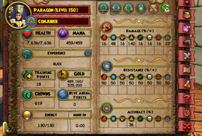 Wizard 101 Account Level 150 Myth Full Merciless Gear with Ultra Pet + Lore Spell