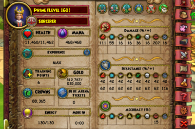 5-Week Delivery Wizard 101 Level 160 Max Balance Sorcerer All Aeon Gear + Quint Pet 2.0