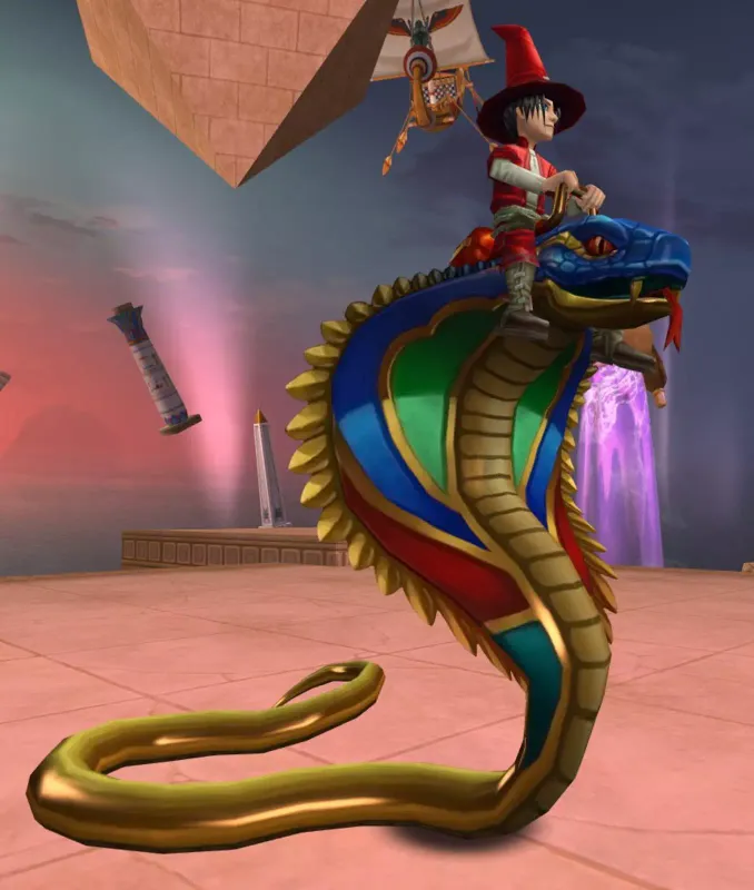 Wizard 101 Farming Mount, Bling Cobra Mount from Selenopolis Boss