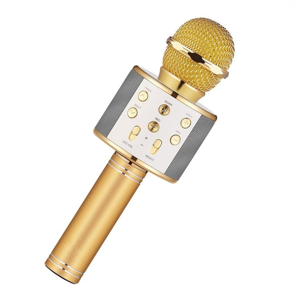 Wireless Bluetooth Karaoke Handheld Microphone USB KTV Player Mic Speaker Record Music Microphones